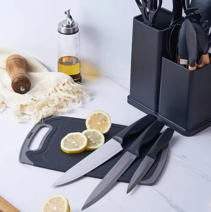 Conjunto Completo de Utensílios de Cozinha - 19 peças de Luxo