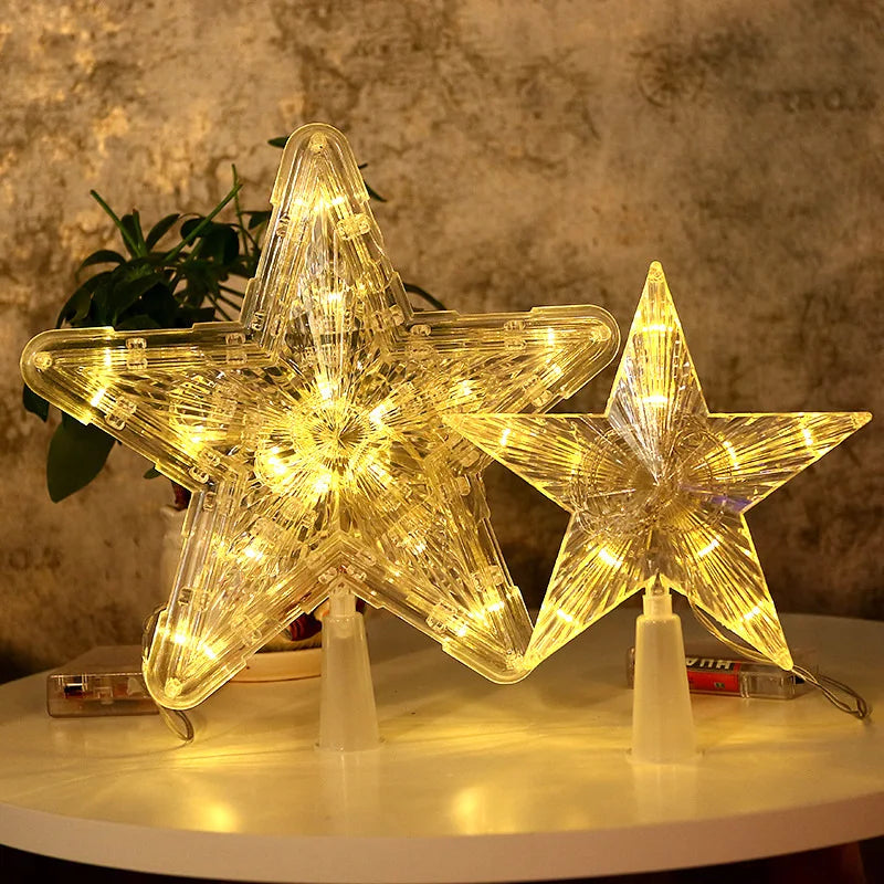 Estrela de Natal LED Transparente 15cm