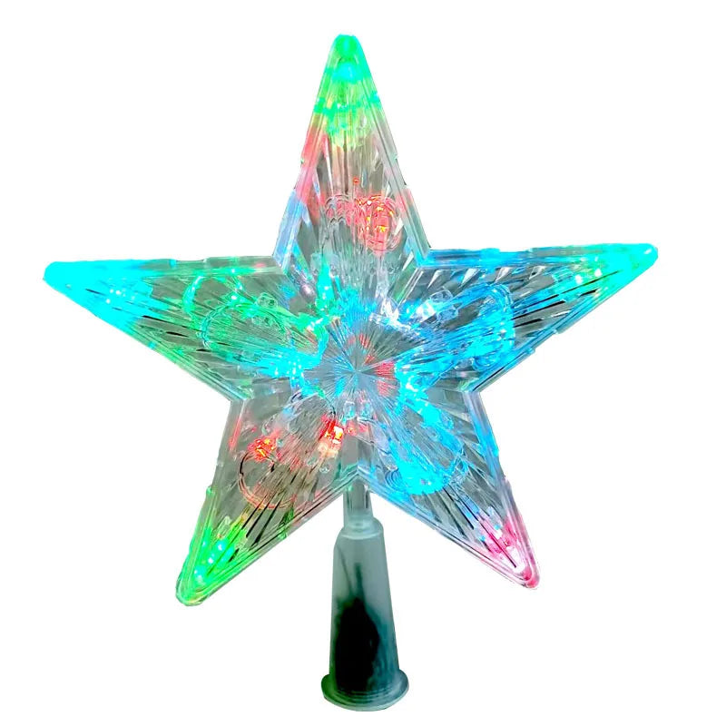 Estrela de Natal LED Transparente 15cm