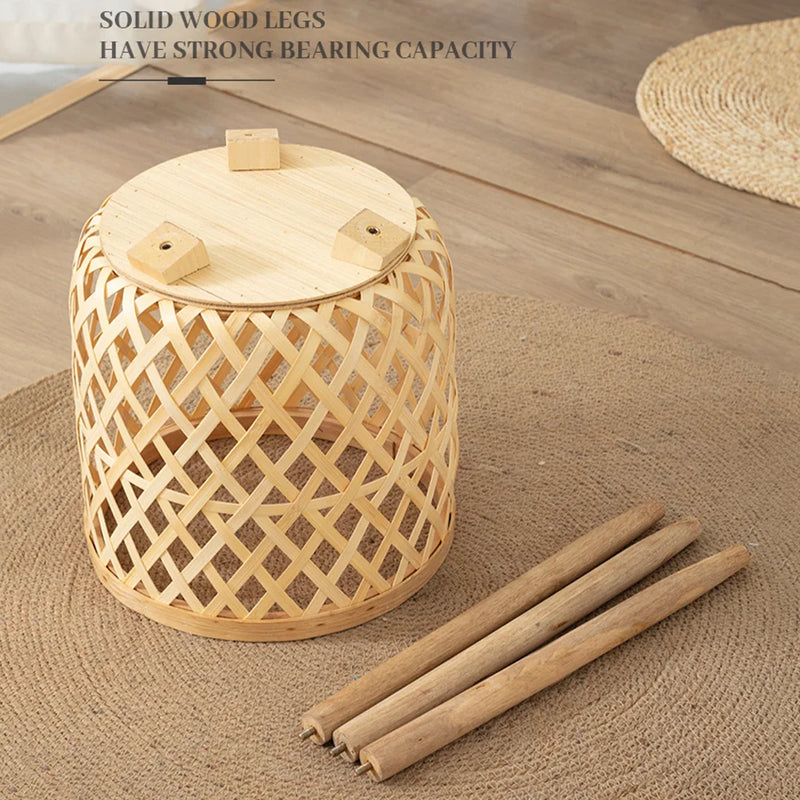 Vaso de Flores em Bambu com Suporte